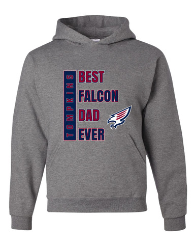 Tompkins Falcons Best Falcon Dad Men's Premium Hoodie