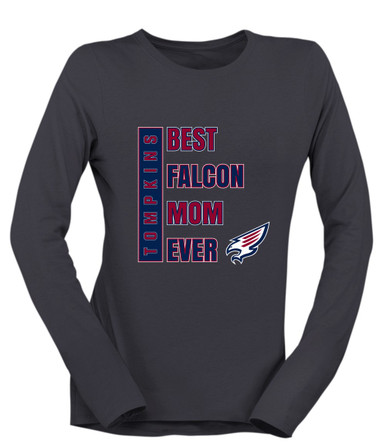 Tompkins Falcons Best Falcon Mom Women's Premium LS T-Shirt