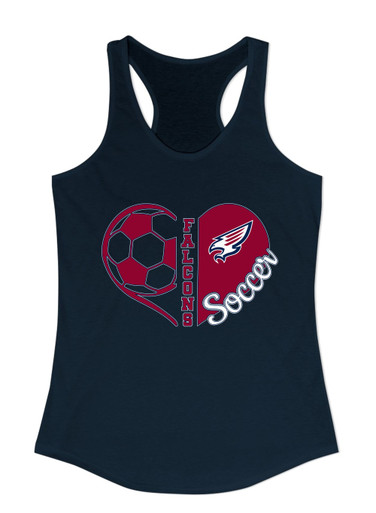 Tompkins Falcons Heart Soccer Women's Tank Top