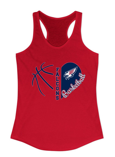 Tompkins Falcons Heart Basketball Women's Tank Top