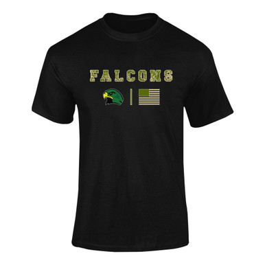 Huguenot Falcons Camo Flag Men's Premium SS T-Shirt