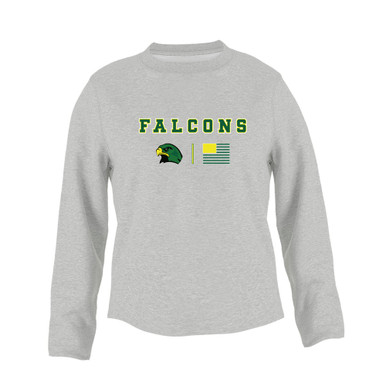 Huguenot Falcons Team Colors Flag Women's Sweatshirt