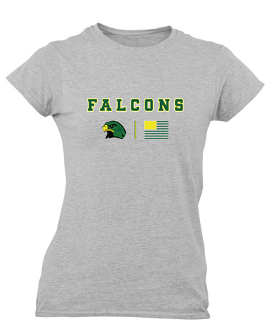 Huguenot Falcons Team Colors Flag Women's SS T-Shirt