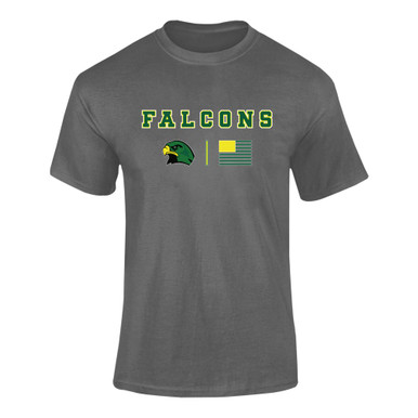 Huguenot Falcons Team Colors Flag Men's Premium SS T-Shirt