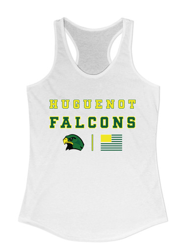 Huguenot Falcons Spirit Flag Women's Tank Top