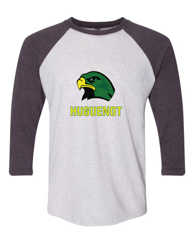 Huguenot Falcons Mascot #2 Women's Baseball T-Shirt