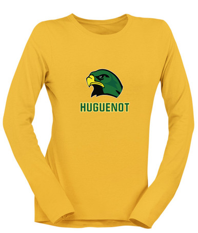 Huguenot Falcons Mascot #2 Women's LS T-Shirt