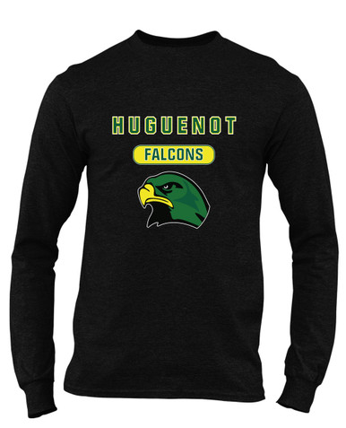 Huguenot Falcons Mascot #3 Men's Premium LS T-Shirt