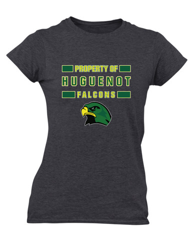 Huguenot Falcons Property Of Women's Premium SS T-Shirt