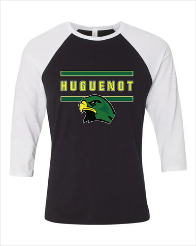 Huguenot Falcons Mascot #4 Women's Baseball T-Shirt