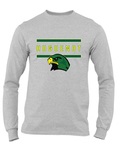 Huguenot Falcons Mascot #4 Men's Premium LS T-Shirt