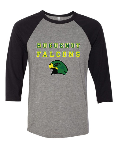 Huguenot Falcons Spirit Men's Baseball T-Shirt