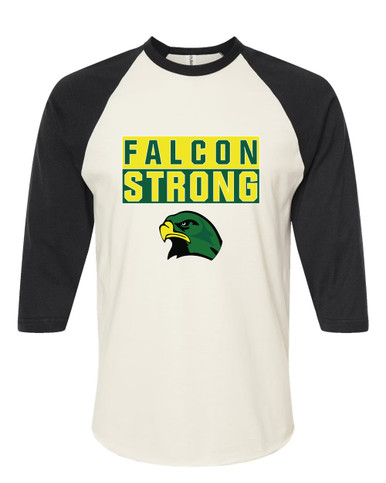 Huguenot Falcons Strong #1 Women's Baseball T-Shirt