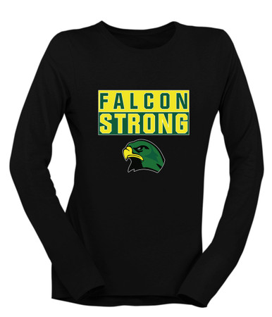 Huguenot Falcons Strong #1 Women's Premium LS T-Shirt