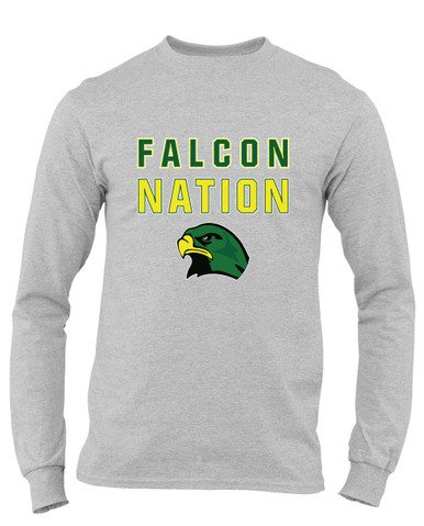 Huguenot Falcons Nation #2 Men's Premium LS T-Shirt