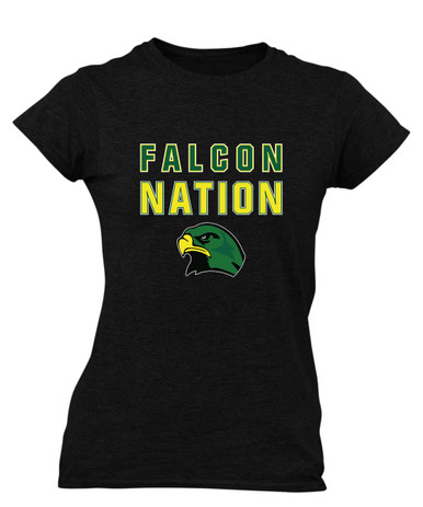 Huguenot Falcons Nation #2 Women's Premium SS T-Shirt