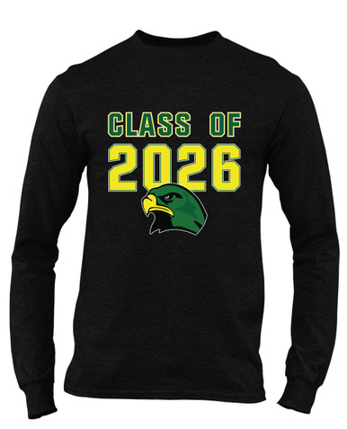 Huguenot Falcons Class of 2026 Men's LS T-Shirt