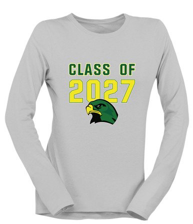 Huguenot Falcons Class of 2027 Women's LS T-Shirt