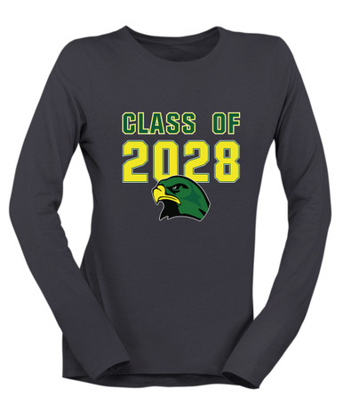 Huguenot Falcons Class of 2028 Women's Premium LS T-Shirt