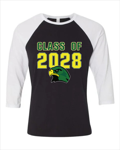 Huguenot Falcons Class of 2028 Men's Baseball T-Shirt