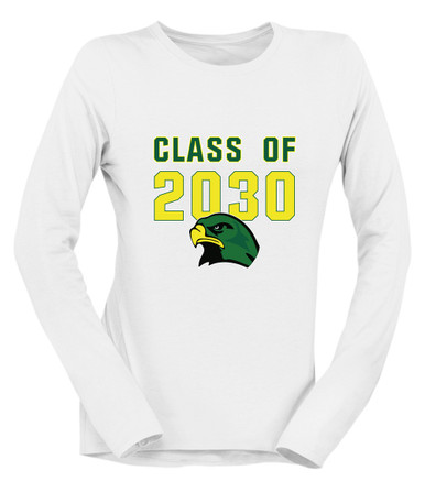 Huguenot Falcons Class of 2030 Women's Premium LS T-Shirt