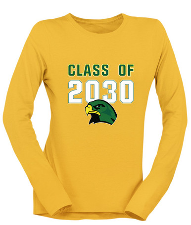Huguenot Falcons Class of 2030 Women's LS T-Shirt