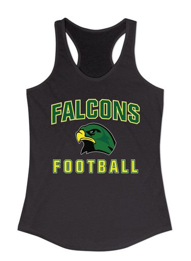 Huguenot Falcons Football #1 Women's Tank Top