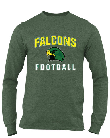 Huguenot Falcons Football #1 Men's Premium LS T-Shirt