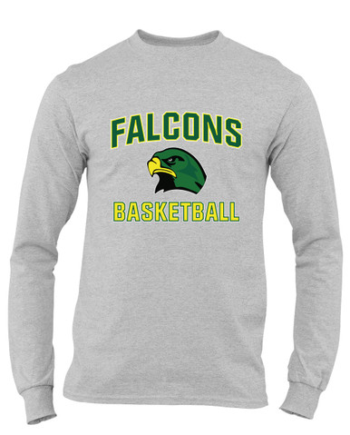 Huguenot Falcons Basketball #1 Men's Premium LS T-Shirt