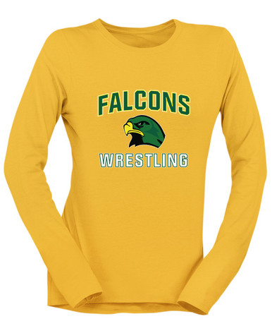 Huguenot Falcons Wrestling Women's LS T-Shirt