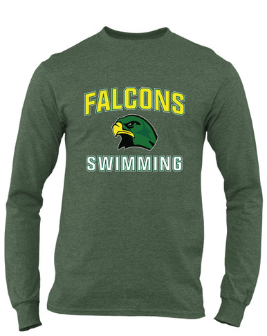 Huguenot Falcons Swimming Men's Premium LS T-Shirt