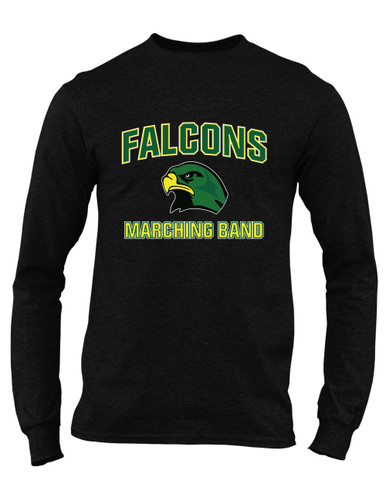 Huguenot Falcons Marching Band Men's LS T-Shirt