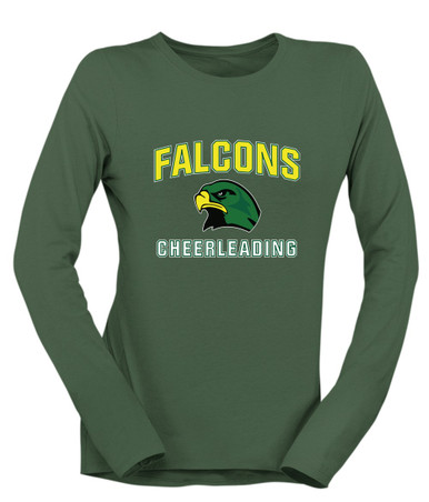 Huguenot Falcons Cheerleading Women's LS T-Shirt