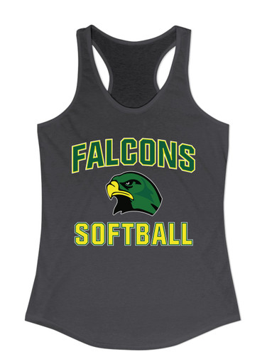 Huguenot Falcons Softball #1 Women's Tank Top