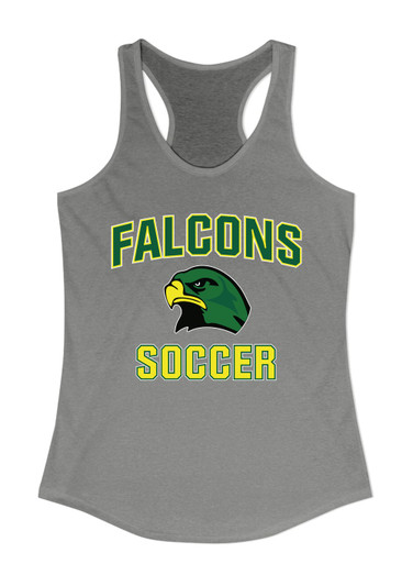Huguenot Falcons Soccer #1 Women's Tank Top