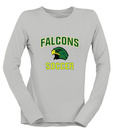 Huguenot Falcons Soccer #1 Women's Premium LS T-Shirt