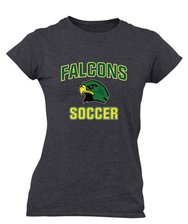 Huguenot Falcons Soccer #1 Women's Premium SS T-Shirt