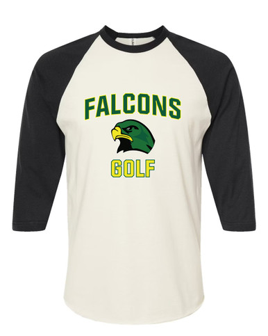Huguenot Falcons Golf Women's Baseball T-Shirt