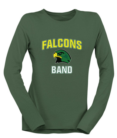 Huguenot Falcons Band # 1 Women's LS T-Shirt