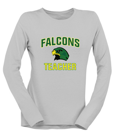 Huguenot Falcons Teacher Women's LS T-Shirt