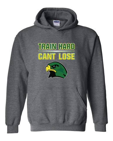 Huguenot Falcons Train Hard, Can't Lose Men's Hoodie