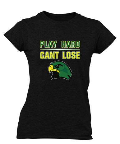 Huguenot Falcons Play Hard, Can't Lose Women's Premium SS T-Shirt