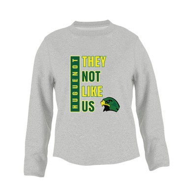 Huguenot Falcons They Not Like Us #1 Women's Sweatshirt