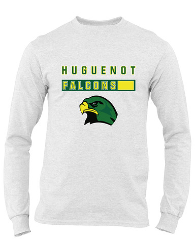 Huguenot Falcons Mascot #7 Men's Premium LS T-Shirt