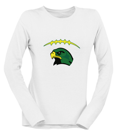 Huguenot Falcons Football #2 Women's Premium LS T-Shirt