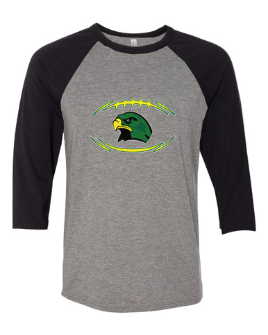 Huguenot Falcons Football #3 Women's Baseball T-Shirt