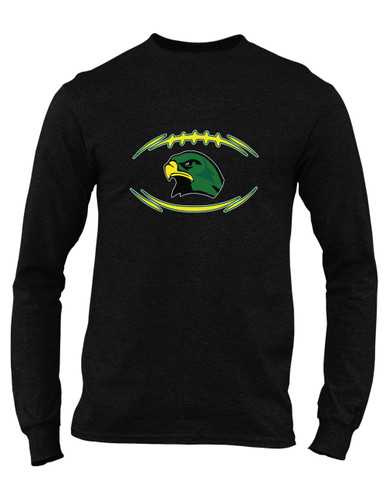 Huguenot Falcons Football #3 Men's Premium LS T-Shirt