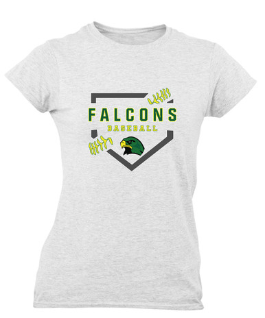 Huguenot Falcons Baseball #2 Women's SS T-Shirt