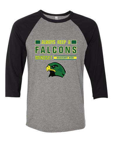Huguenot Falcons Mindset Men's Baseball T-Shirt