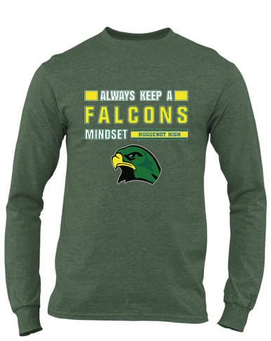 Huguenot Falcons Mindset Men's Premium LS T-Shirt